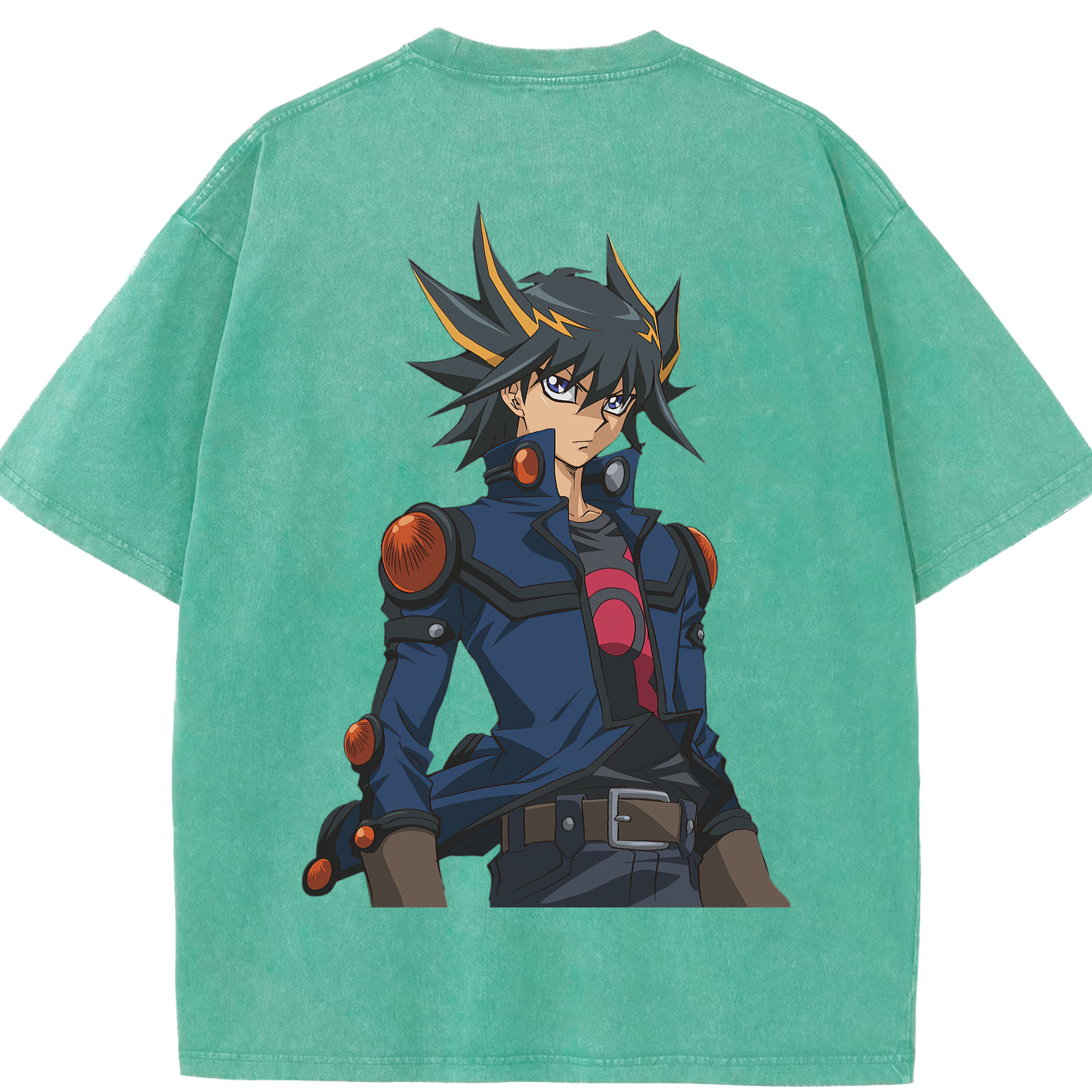（画像用） 遊☆戯☆王 Yu-Gi-Oh! 綿100% ヴィンテージ風 半袖Tシャツ（背面プリント）